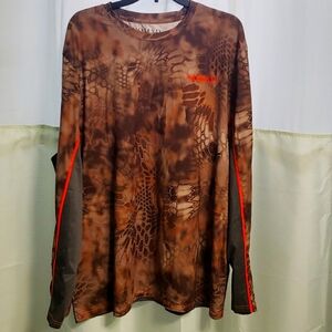 Men's XXL Nomad Brown Camouflage Longsleeved Shirt